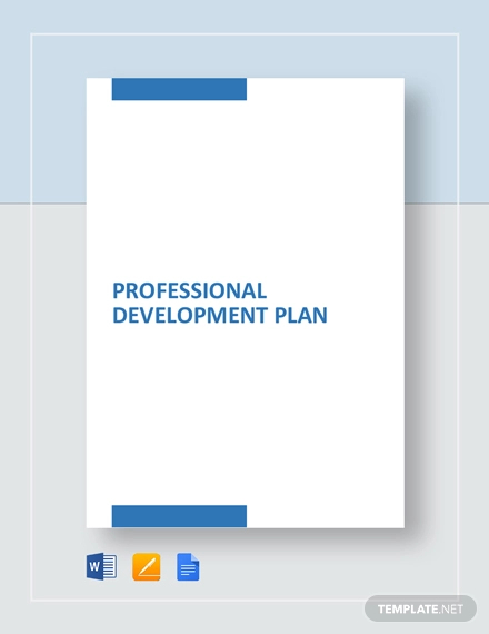 professional development plan template