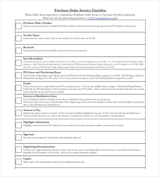 form list invoice Examples  54 Purchase  Order Free PDF, &  Premium DOC