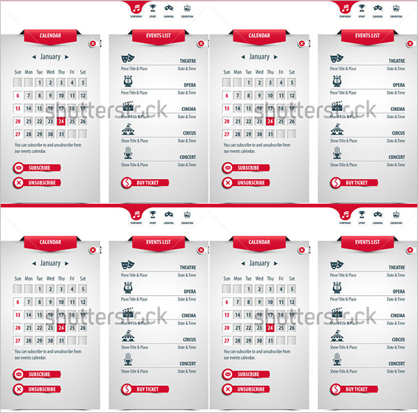 Event Calendar Template - 32+ Download
