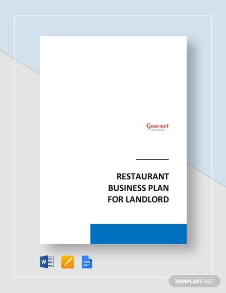 restaurant business plan for landlord template