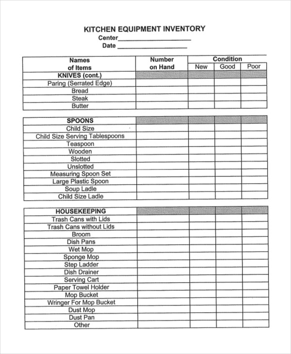 17 Food Inventory Templates Doc Pdf Free Premium Templates