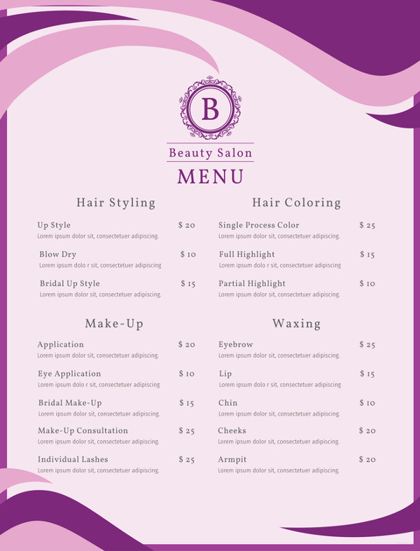 Menu Card - 58+ Free Templates in Word, PSD, PDF, EPS, InDesign Format ...