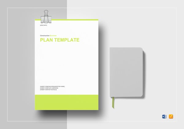 sample construction business plan template