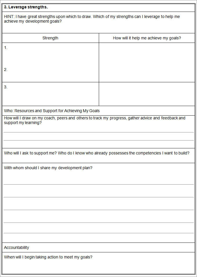 Leadership Development Plan Template 11+ Word, PDF Documents Download