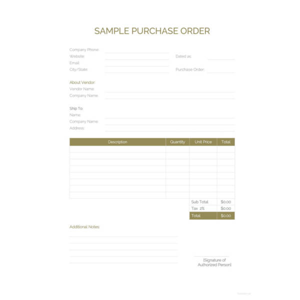 55+ Purchase Order Examples - PDF, DOC
