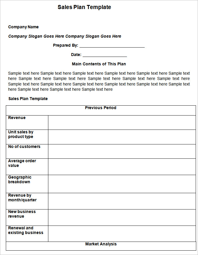 Sales Action Plan Template – 11+ Free Word, Excel, PDF 