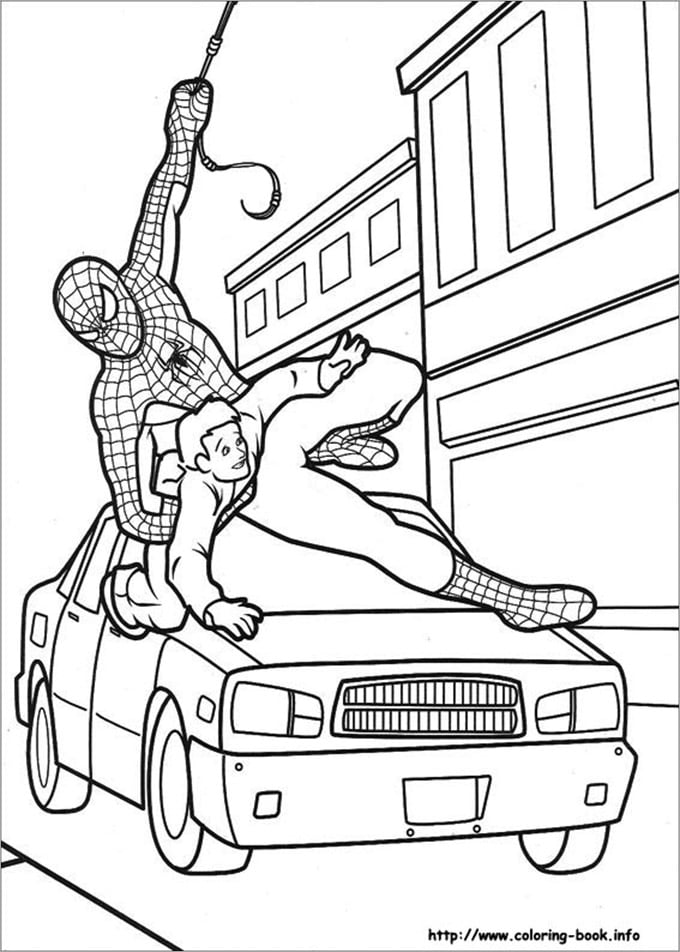 saving-spiderman-coloring-page-for-kids
