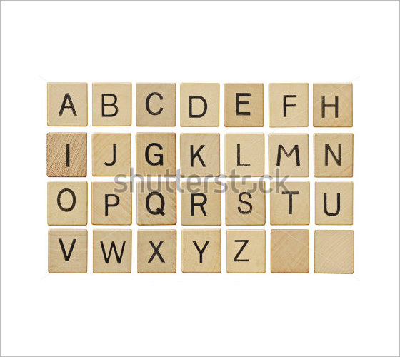 scrabble wooden alphabet letters