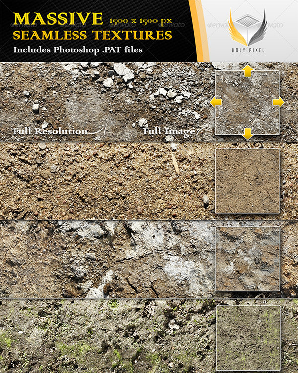 seamless dirt and soil textures