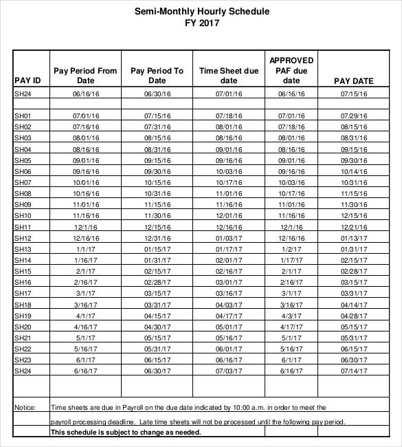 Hourly Schedule Template - 34+ Free Word, Excel, PDF Format