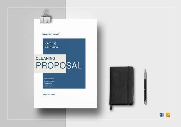 simple cleaning proposal template