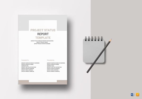 simple project status report template