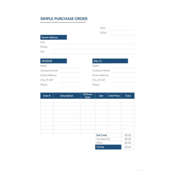 55+ Purchase Order Examples - PDF, DOC