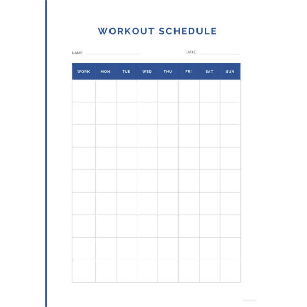 25+ Microsoft Word Schedule Templates | Free & Premium Templates