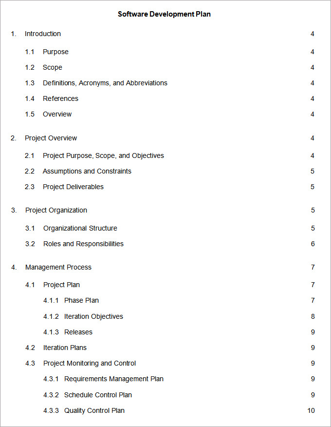 writing a software development business plan