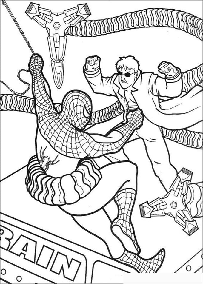 30+ Spiderman Colouring Pages - Printable Colouring Pages