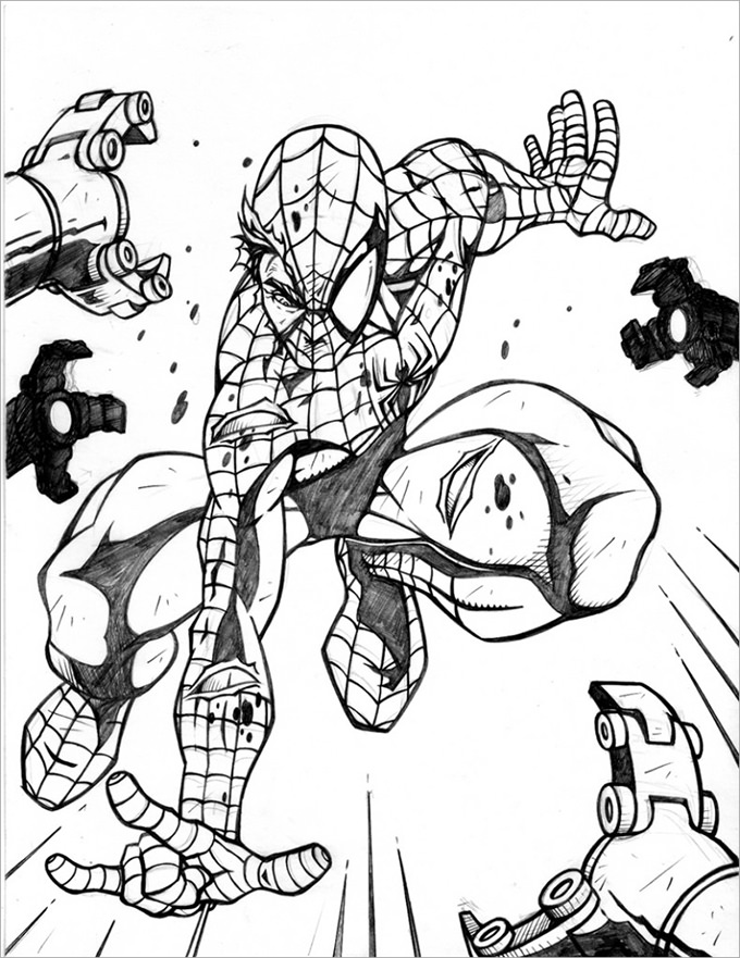 30+ Spiderman Colouring Pages - Printable Colouring Pages