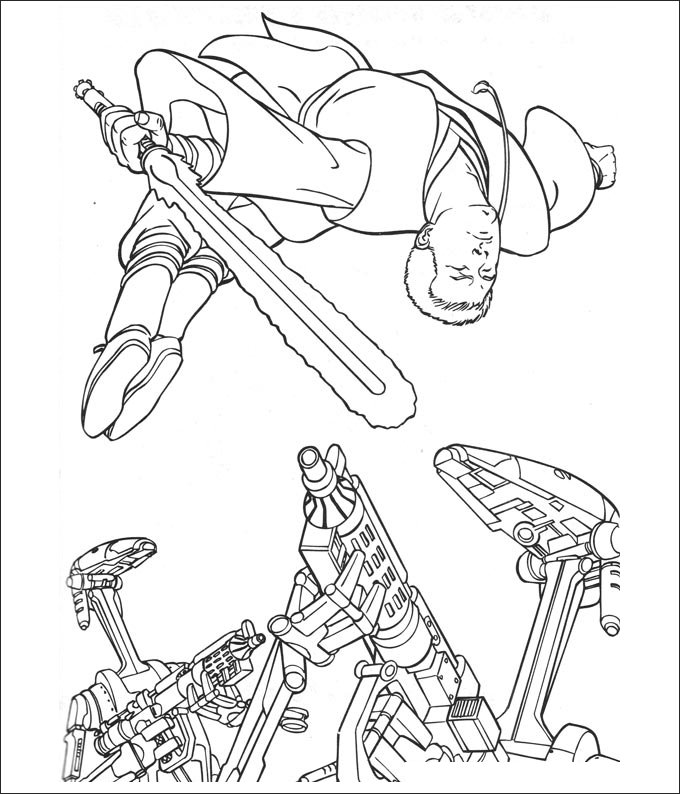 star wars coloring page to print