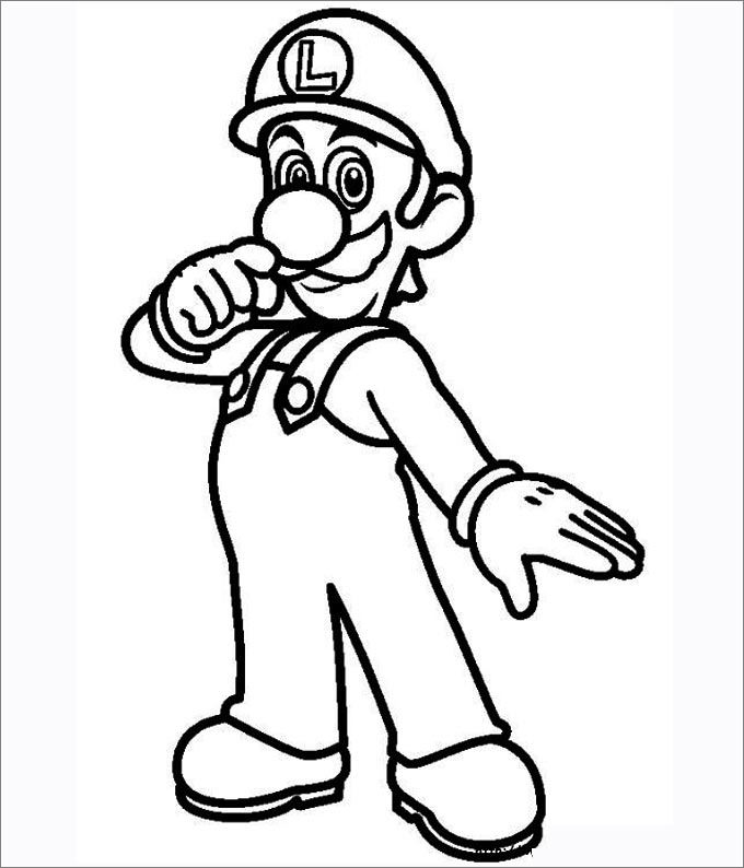 Mario Coloring Pages Free Coloring Pages