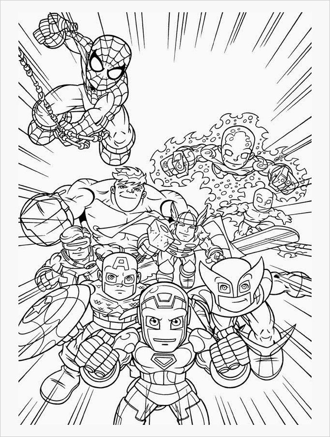 Download Superhero Coloring Pages - Coloring Pages | Free & Premium Templates