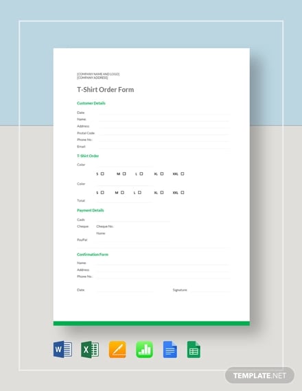 7 Free Order Form Templates Docs Pages Free Premium Templates