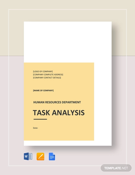 14+ Task Analysis Templates & Samples - Docs. PDF