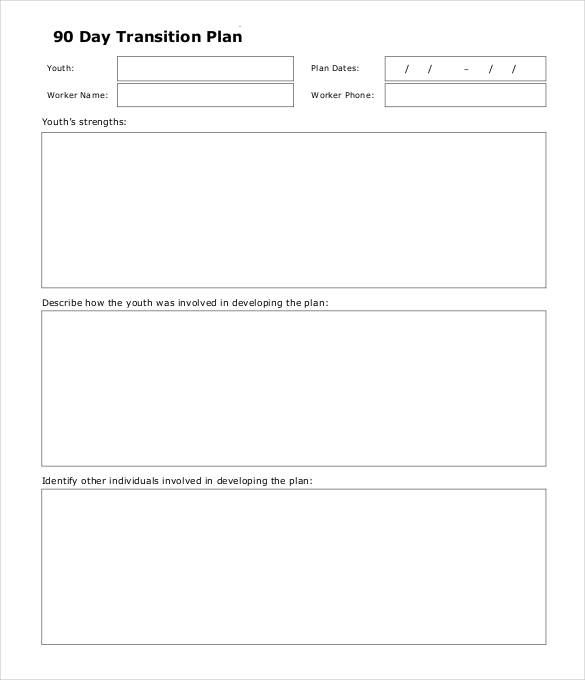 template for 90 day transition plan download