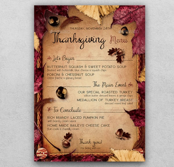 thanksgiving menu template v3