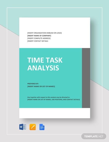 time task analysis template