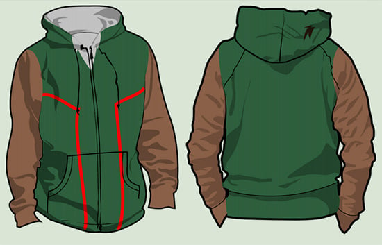 top hoodie template