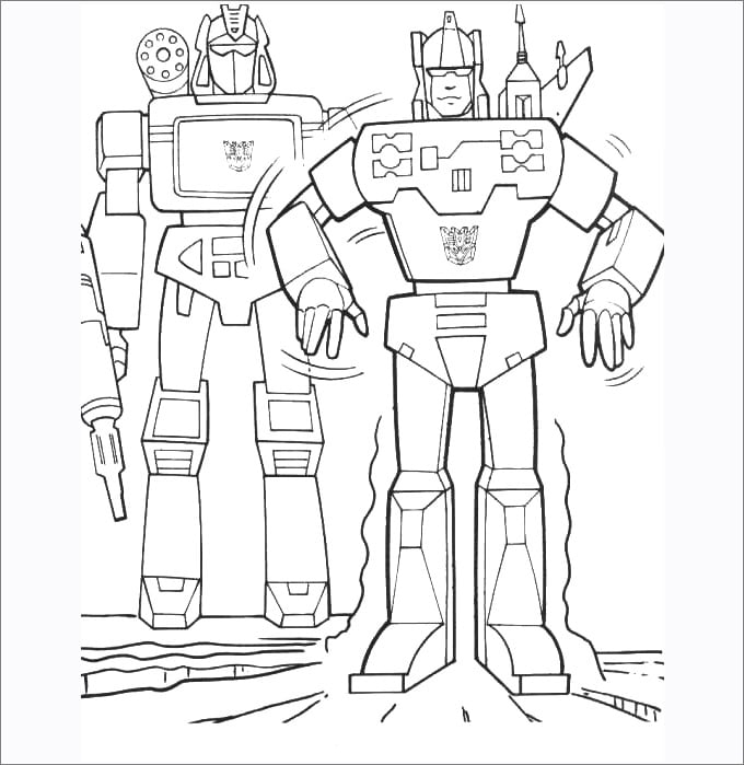 transformer coloring pages to print