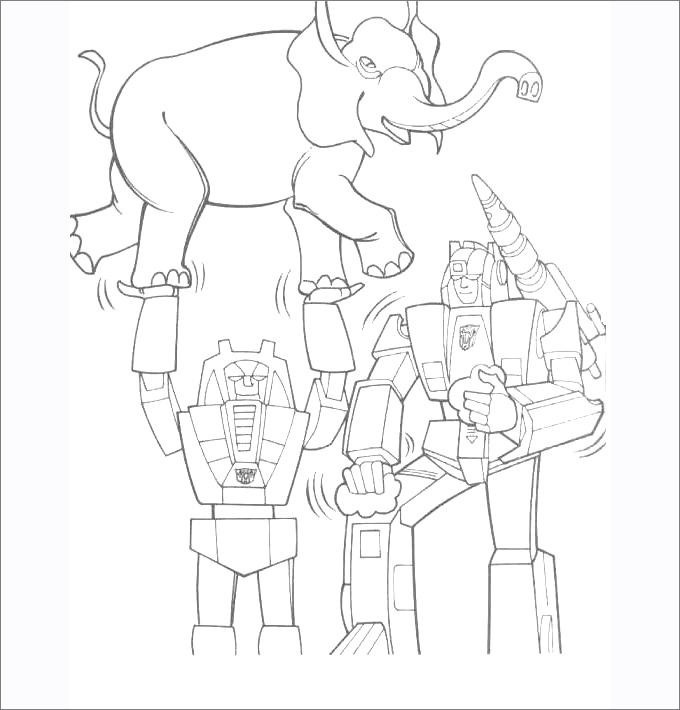 30+ Transformers Colouring Pages
