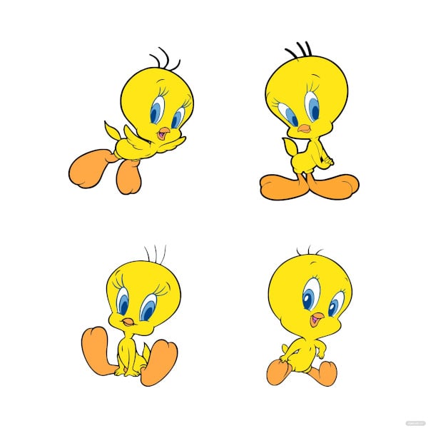tweety bird coloring page template