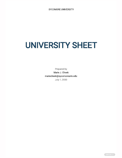 university grade sheet template
