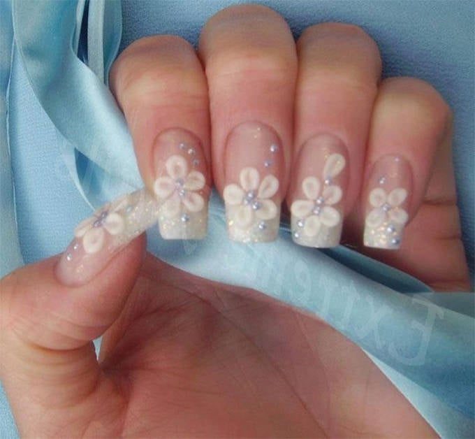 wedding nail art simple