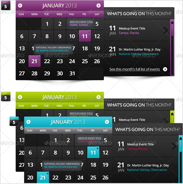 Event Calendar Template - 32+ Download