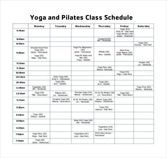 yoga-and-pilates-class-schedule