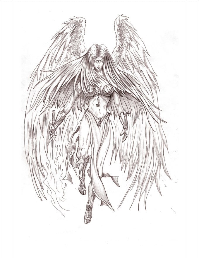 28+ Angel Drawings Free Drawings Download