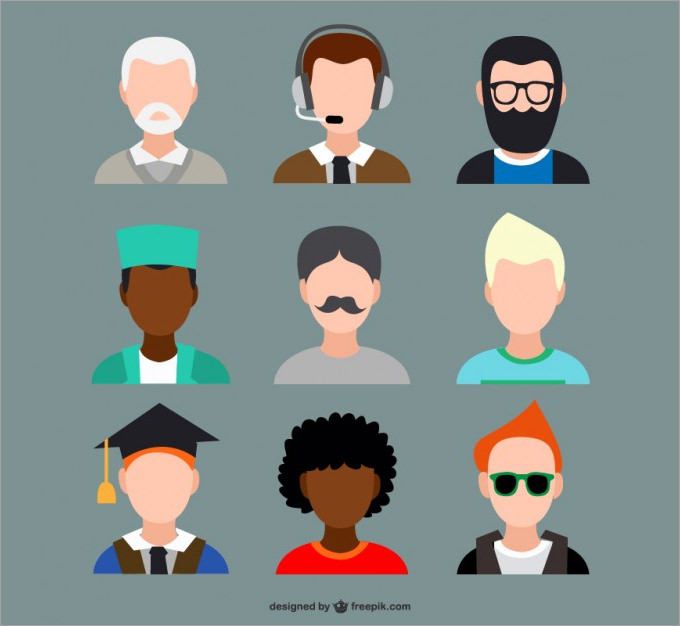 Premium Vector  People avatar business person icon vector illustration  flat design