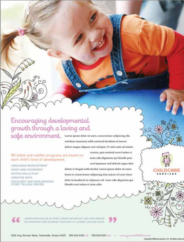 Daycare Flyers Templates Free