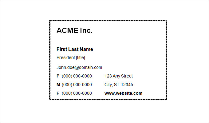 44+ Free Blank Business Card Templates - AI, Word, PSD
