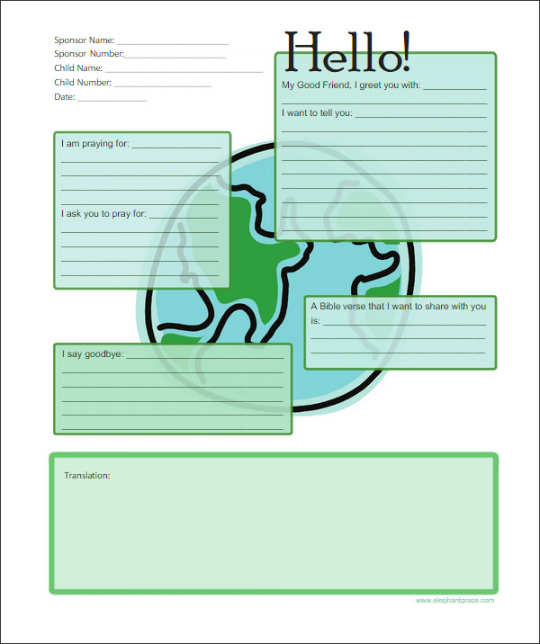 10+ Letter Templates for Kids - Free Sample, Example, Format | Free