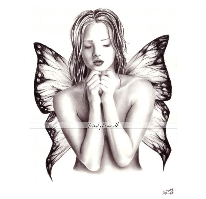 Angel Sketch Vector Images over 5000