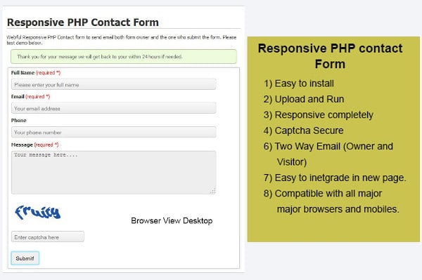 Dreamweaver Contact Form Template from images.template.net