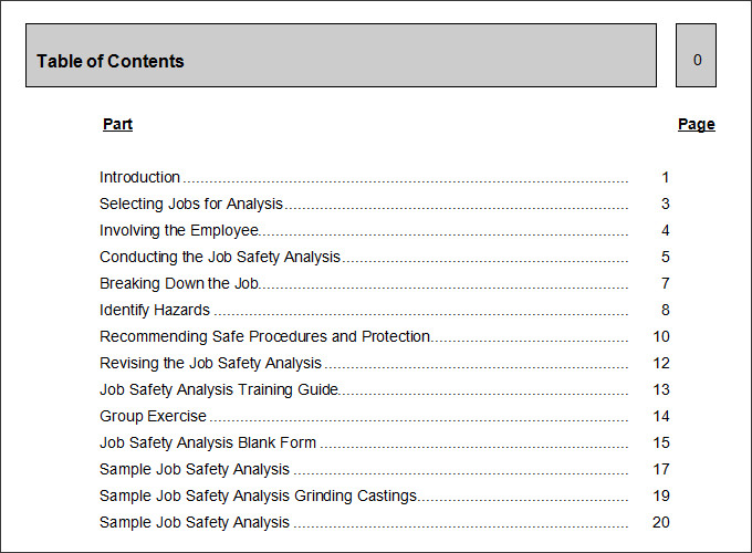 Job Hazard Analysis Template Free