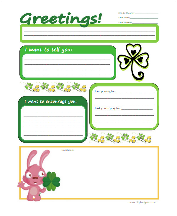 10+ Letter Templates for Kids Free Sample, Example, Format Free