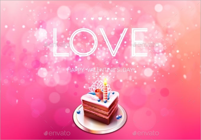 love and cake bokeh background
