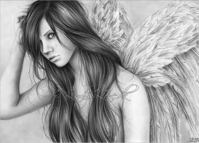 28 Angel Drawings Free Drawings Download 6091