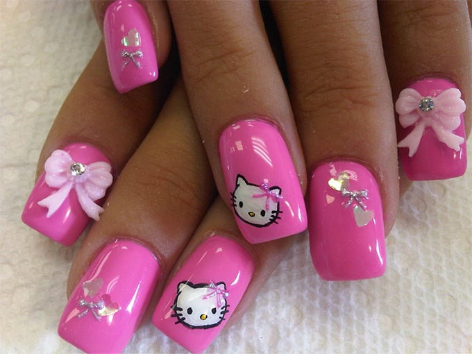 pink nail colour