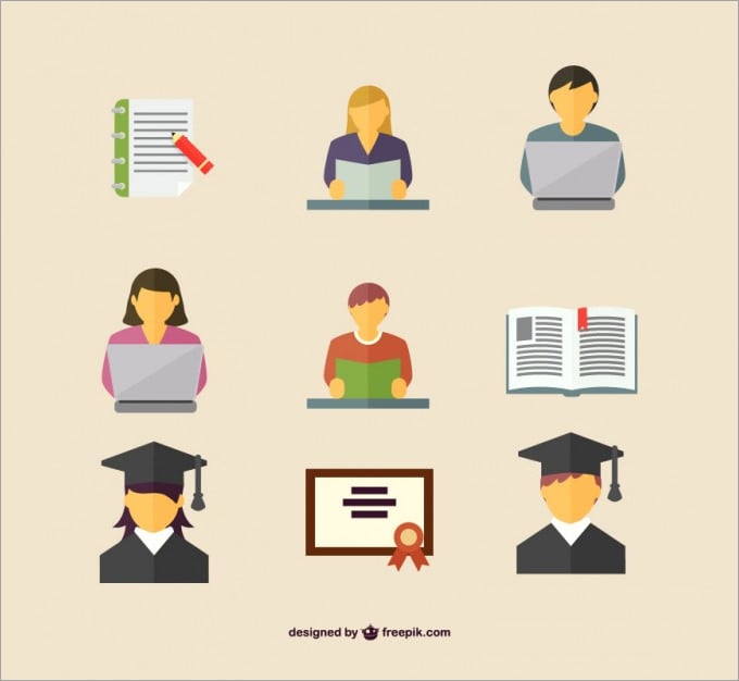 students icons free graphics